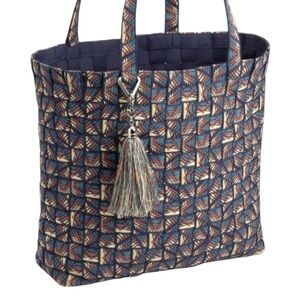 Teva Grand Canyon Webbed Stylish Aztec Multicolor Woven Tote Bag